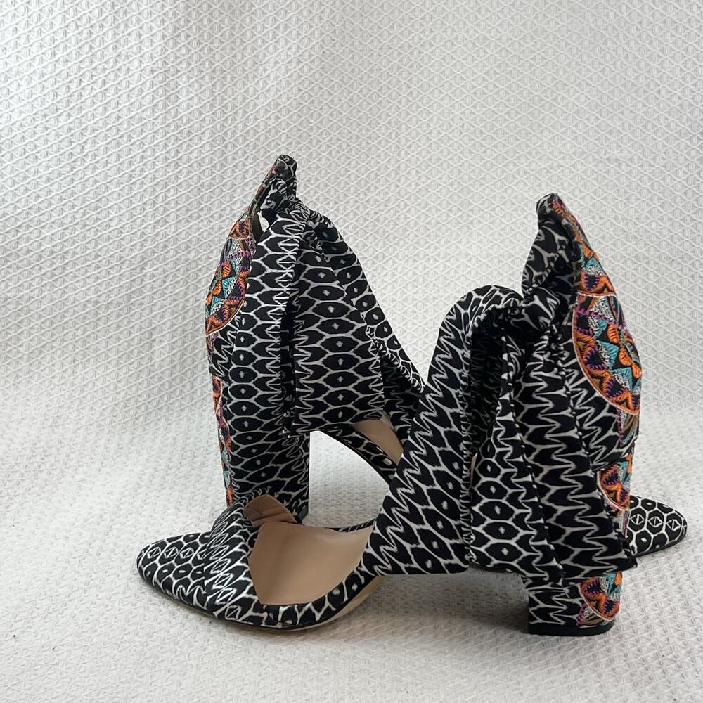 INC International Concepts Bow Tie Block Heel Sandals Women’s 7.5M Boho - Picture 4 of 11